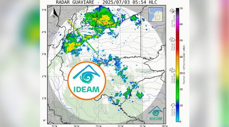 IDEAM advierte reducción de lluvias en agosto, pero alerta por altos niveles de ríos en Guaviare y Meta
